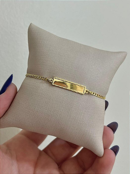 PULSEIRA INFANTIL CHAPA DOURADA