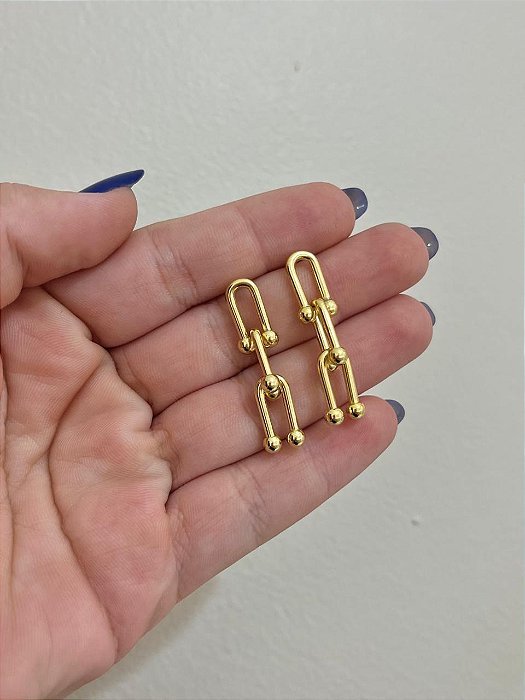 BRINCO INSPIRAÇÃO TIFANNY DOURADO
