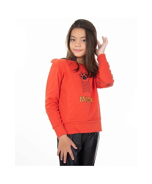 BLUSA GATINHO INFANTIL UNISSEX