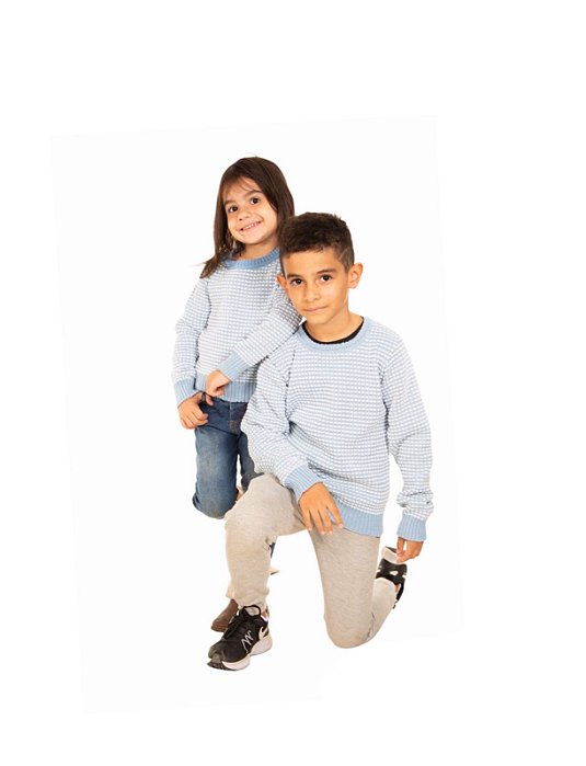 BLUSA TRICÔ QUADRICULADO UNISSEX