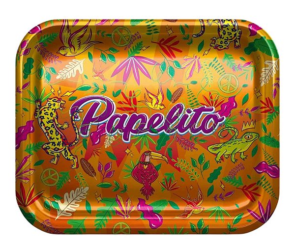 Bandeja Gigante Papelito de metal Brasilia Laranja