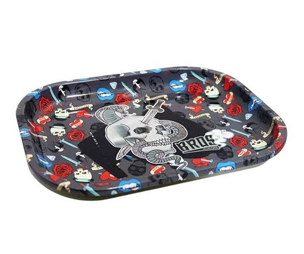Bandeja Metal Pequena Bros Black (1Und)