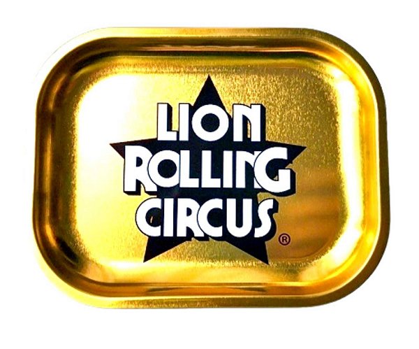 Bandeja Pequena Lion Rolling Circus Gold