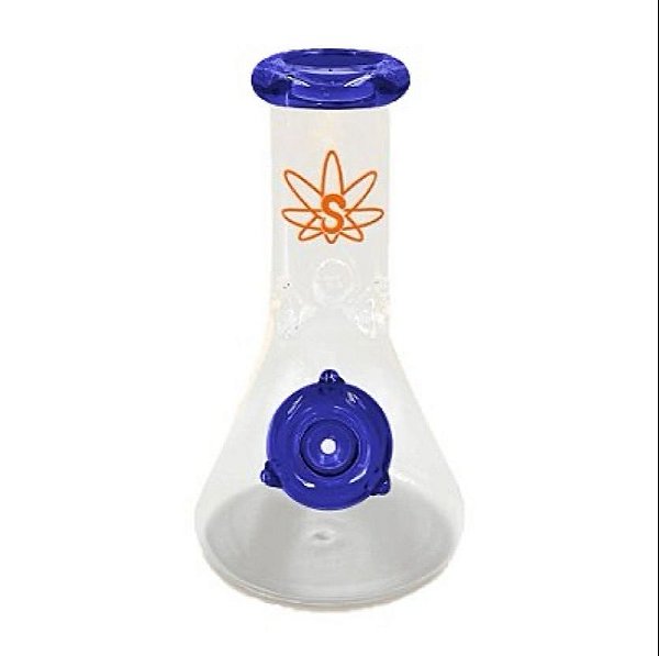 Bong De Vidro Sadhu Dark Blue 15Cm