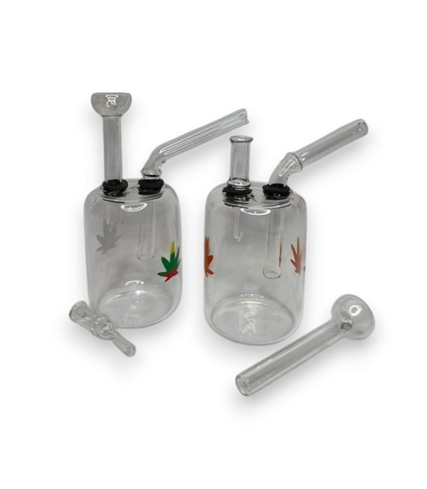 Copo de Vidro Cremador e Bong Mini 12cm