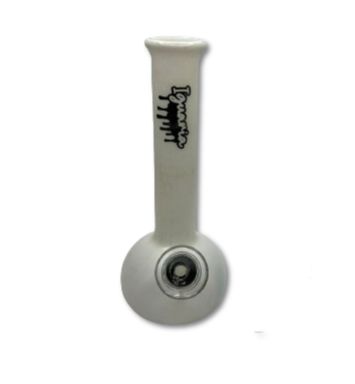 Micro Bong de Vidro Iguaria Branco 10cm