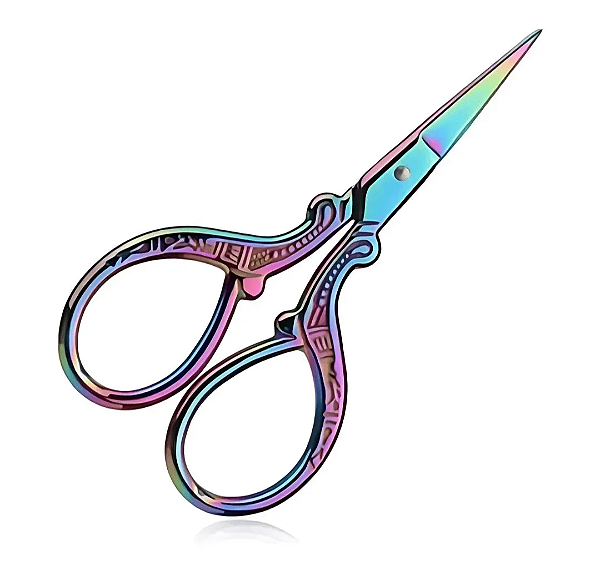 Tesoura Metal Beauty Tools Holográfica