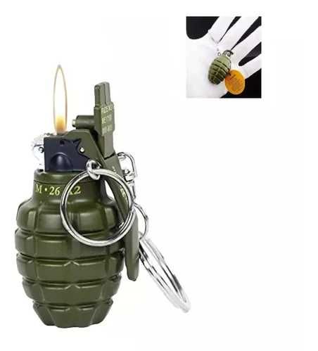 Isqueiro Chaveiro Metal Verde Pequeno