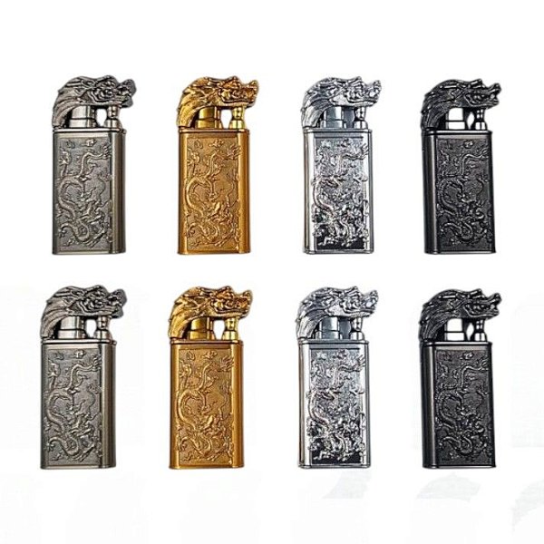 Isqueiro Maçarico 2 em 1 Dragão Recarregável