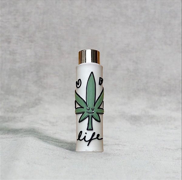 Isqueiro Emborrachado Puff Life Branco