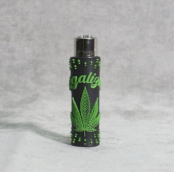 Isqueiro Emborrachado Puff Life LEGALIZE Preto