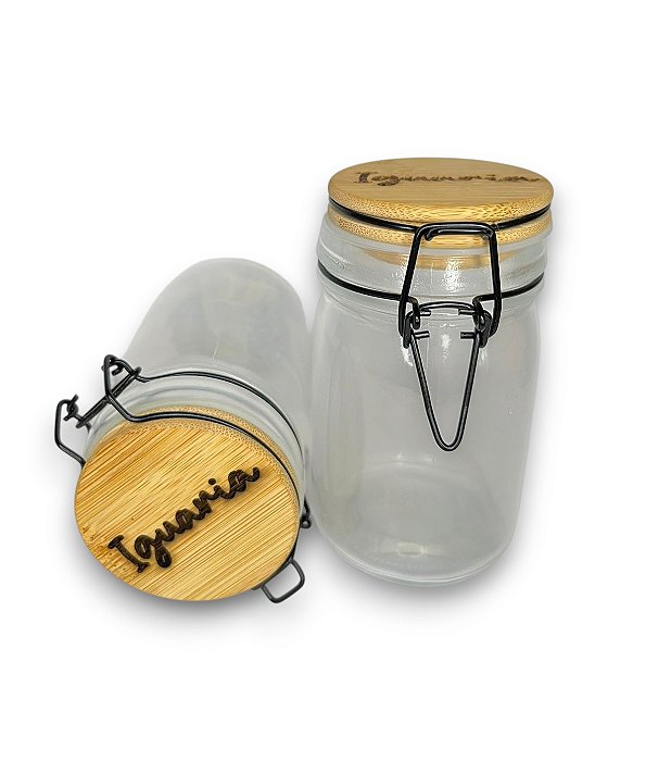 Pote Hermético 210ml Iguaria Tampa Bambu