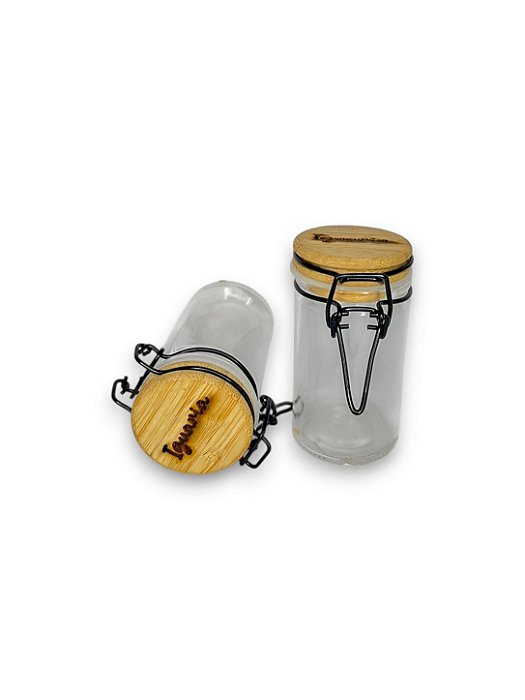 Pote Hermético 60ml Iguaria Tampa Bambu