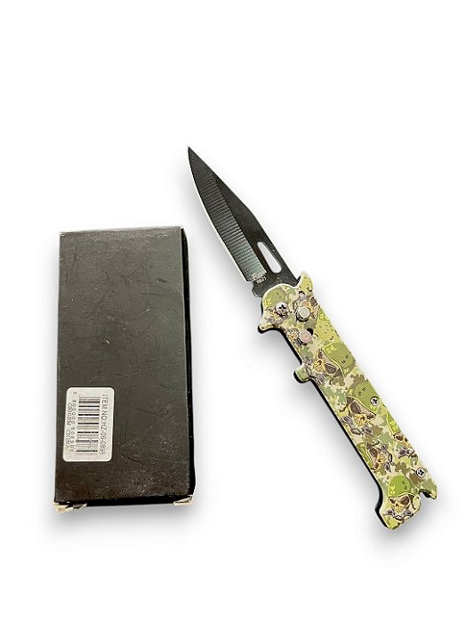 Canivete Automático Tático Militar Verde