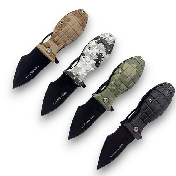 Canivete Tático Granada Saque Rápido Bege