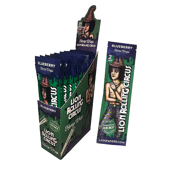 Blunt Lion Circus Hemp Wrap Blueberry 1 unidade