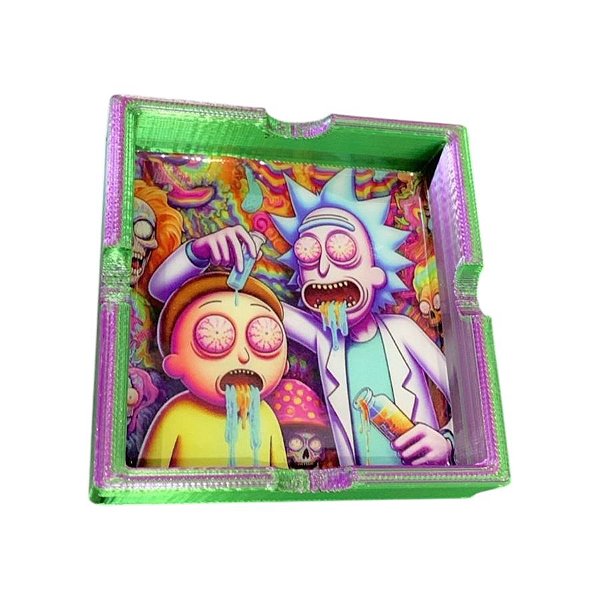 Cinzeiro 3D Rick and Morty Verde Modelo C203