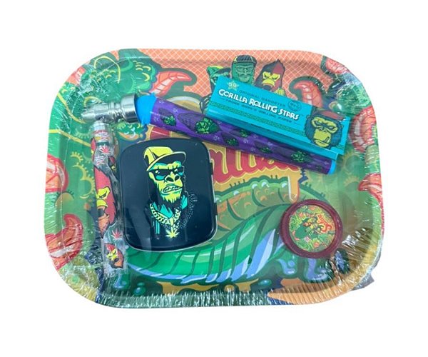 Kit Pipe Bandeja Gorila Verde Completo