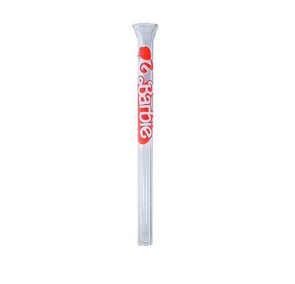 Piteira de Vidro Barbie 7cm 5mm 1 unidade