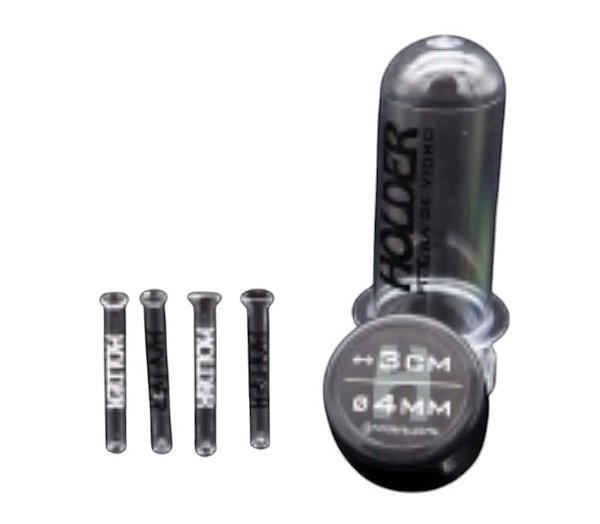 Piteira de Vidro Holder 3cm / 6mm ( 1Und )