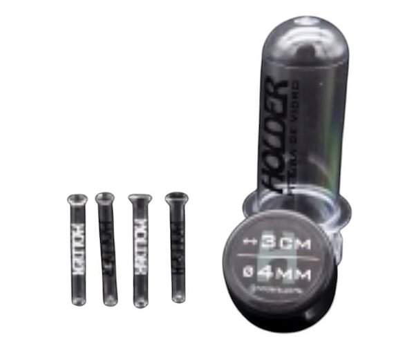 Piteira de Vidro Holder 3cm / 8mm ( 1Und )