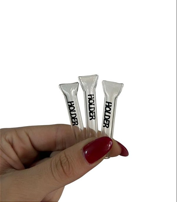 Piteira de Vidro Holder Simples 5cm x 8mm ( 1Und )