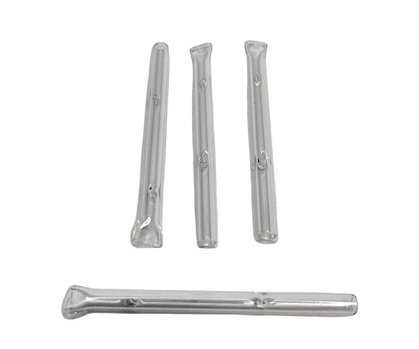 Piteira de Vidro Lisa 7cm x 5mm (longa) ( 1Und )