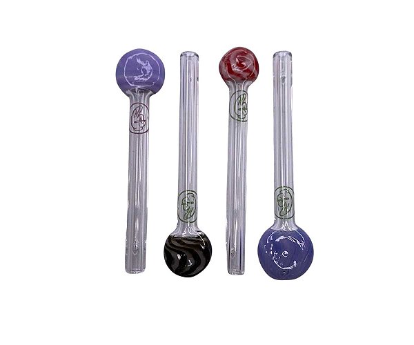 Piteira de Vidro Louco 4i20 Bocal Achatado 7cm 6mm