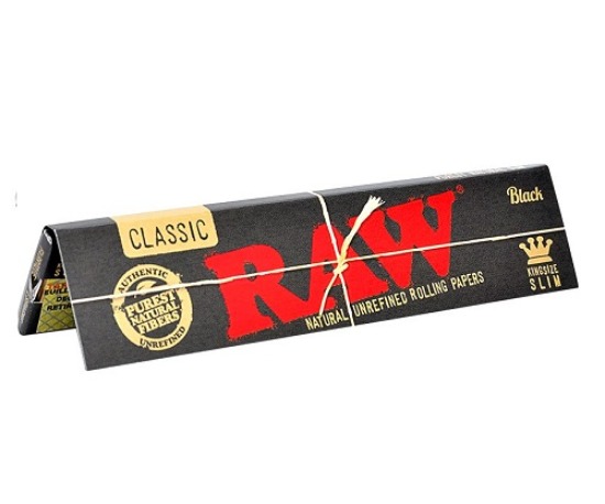 Seda Raw Black King Size Large 1 unidade