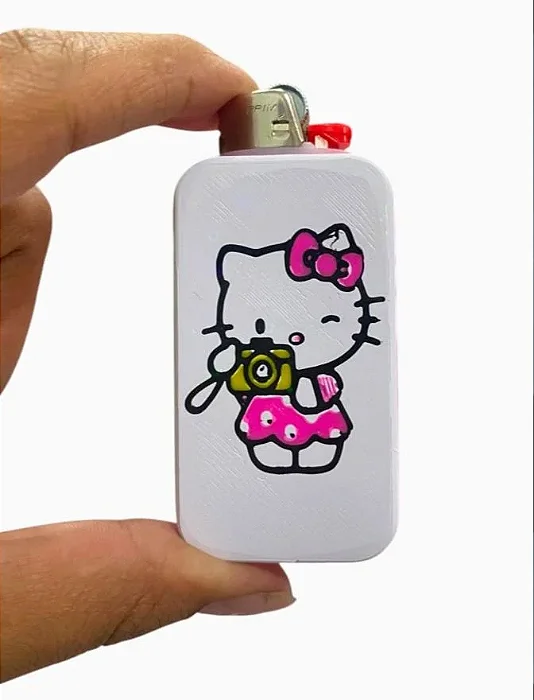 Suporte Isqueiro Personalizado Hello Kitty