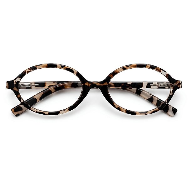 Óculos Grau +0.50 a +4.00 Oval Leopardo Lente Leitura