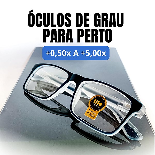 Armação + 0.50 a + 4.00 Emborrachado Óculos Grau Lente Leitura