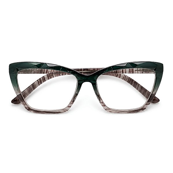 Óculos Grau +0.50 a +4.50 Gatinho Ondulado Azul Leopardo Lente Leitura