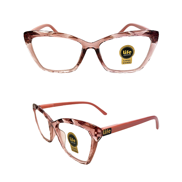 Óculos Grau +0.50 a +4.50 Gatinho Ondulado Rosa Leopardo Lente Leitura