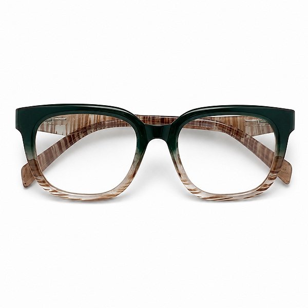 Óculos Retângular Gatinho Verde Leopardo Grau +0,50 até +4,00 Hipermetropia Vista Cansada