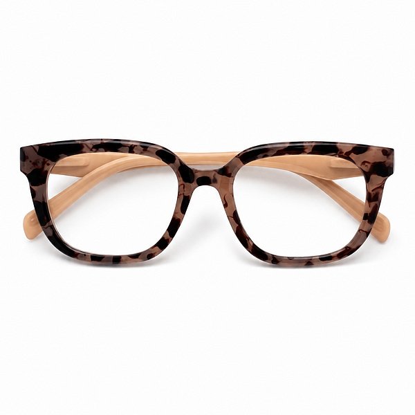 Óculos Retângular Gatinho Rosa Leopardo Grau +0,50 até +4,00 Hipermetropia Vista Cansada