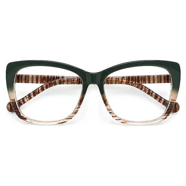 Óculos Grau +0.50 a +4.00 Gatinho Verde Leopardo Lente Leitura Hipermetropia