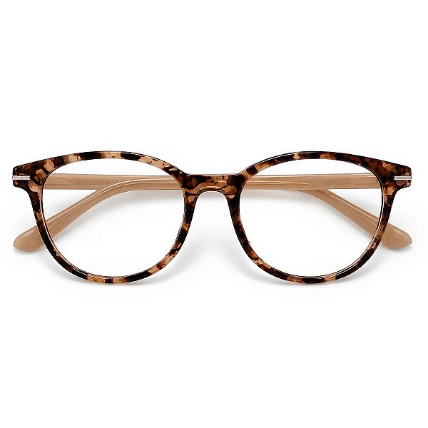 Óculos Grau +0.50 a +4.00 Redondo Brilho Rosa Leopardo Lente Leitura Hipermetropia