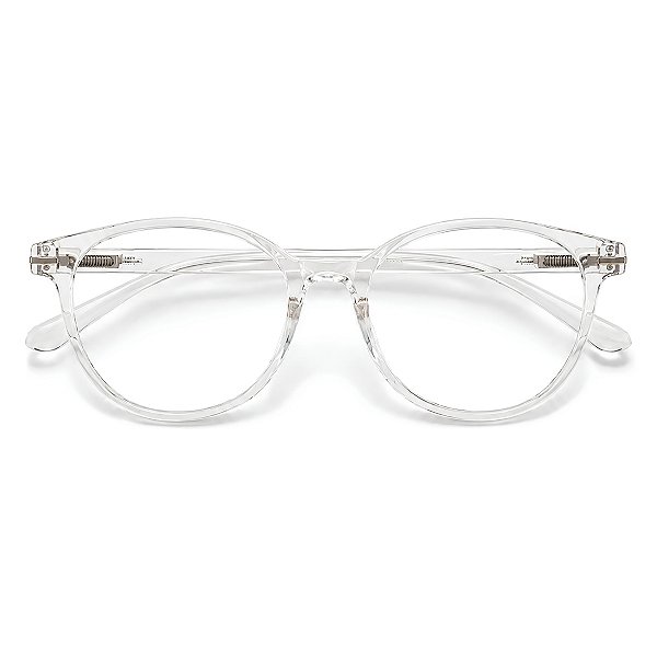Óculos Grau +0.50 a +4.00 Redondo Brilho Transparente Lente Leitura Hipermetropia