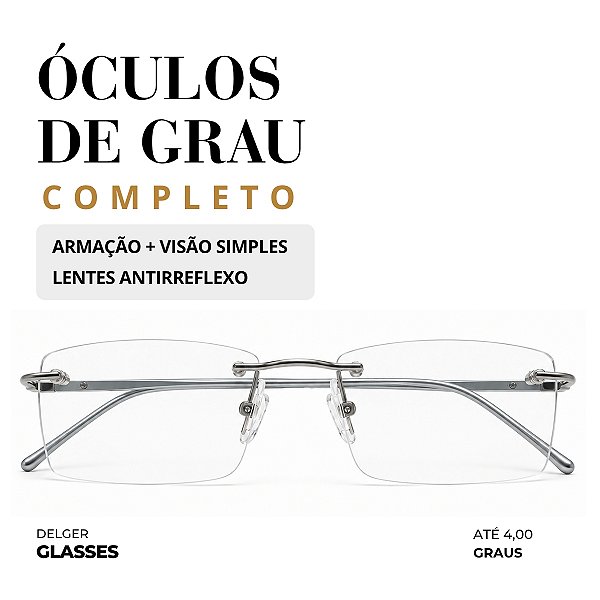 Óculos Balgriff Masculino Visão Simples até -4,00 à +4.00 graus e até -2,00 de Astigmatismo