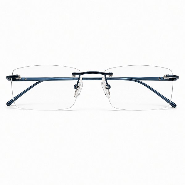 Óculos Grau +0.50 a +4.00 Balgriff Masculino Armação Azul Lente Leitura