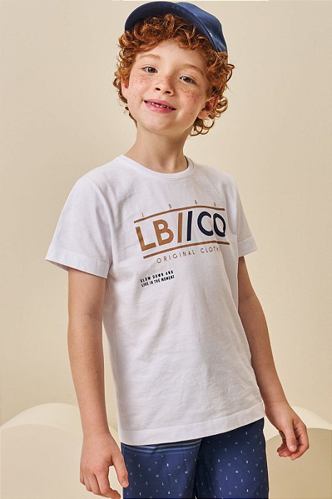 CAMISETA EM MEIA MALHA BRANCO