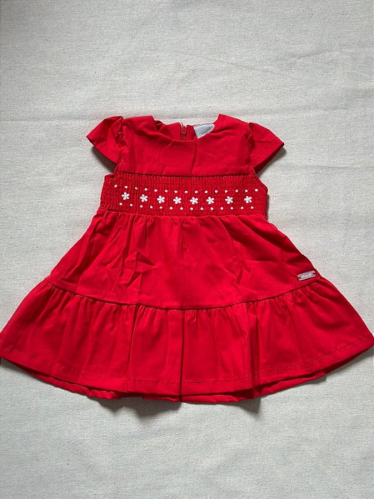 Vestido Tricoline Comfort- Vermelho