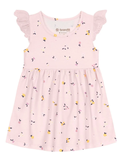 Vestido Cotton (rosa- flores)