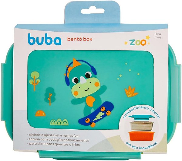 BENTO BOX BUBA ZOO DINO