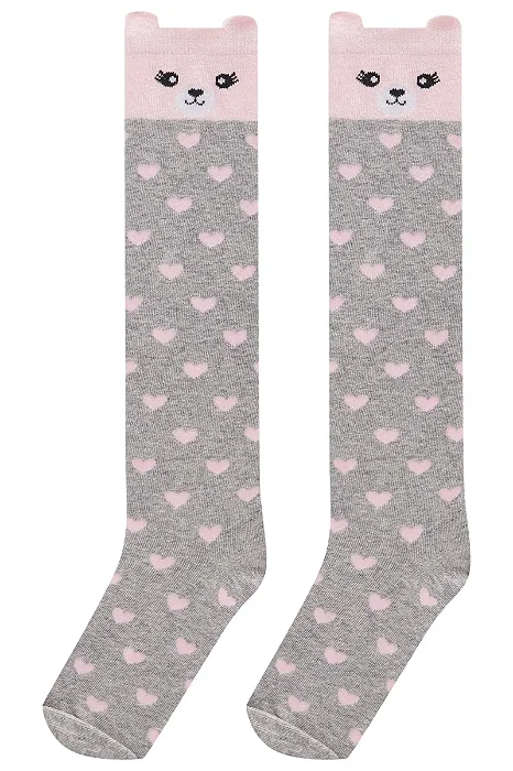 MEIA 3/4 URSO ROSA