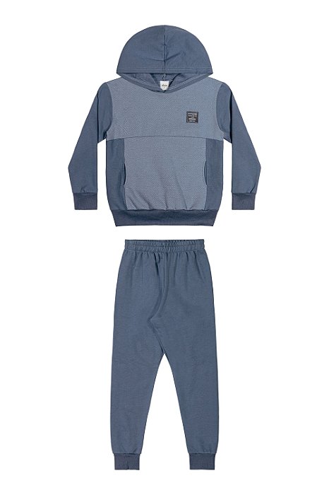 CONJUNTO MASCULINO MOLETOM AZUL
