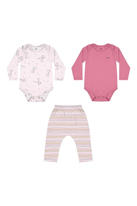KIT FEMININO 2 BODYS E CALÇA