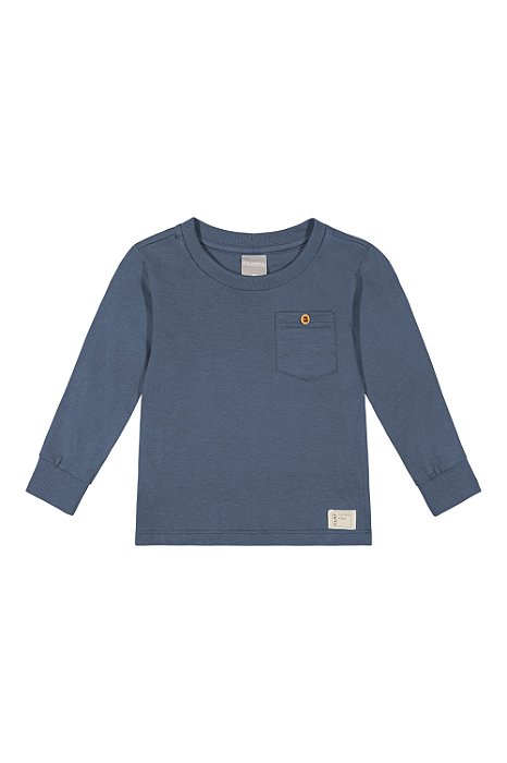 CAMISETA MASCULINA BÁSICA VERDE E AZUL