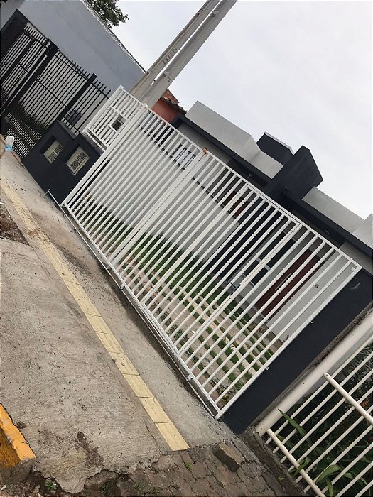 MFP-03 Portão de Correr Galvanizado Tubular Vertical Pintura Automotiva